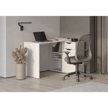 Стол письменный, арт.6-011110, рамух белый (ГК) в Ревде - revda.mebel-e96.ru