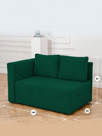 Диван 1010 изумруд, левый (BRENDOSS) в Ревде - revda.mebel-e96.ru