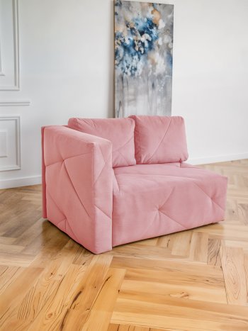 Диван 1010 розовый, левый (BRENDOSS) в Ревде - revda.mebel-e96.ru