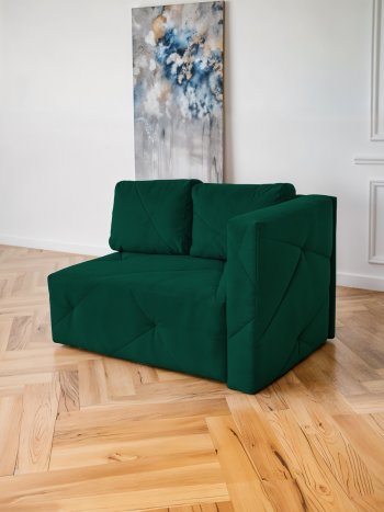 Диван 1010 изумруд, правый (BRENDOSS) в Ревде - revda.mebel-e96.ru