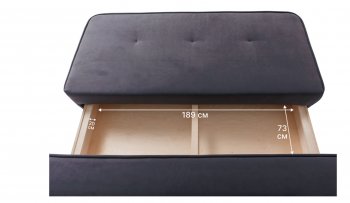 Диван-кровать 1001 графит (Brendoss) в Ревде - revda.mebel-e96.ru