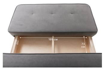 Диван-кровать 1001 серый (Brendoss) в Ревде - revda.mebel-e96.ru