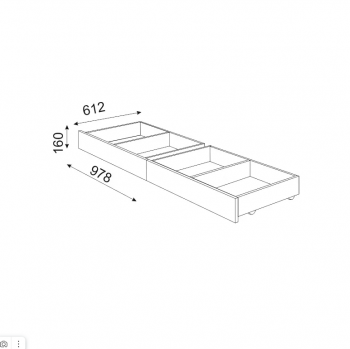 Кровать с ящиками Осло R (Риннер) в Ревде - revda.mebel-e96.ru