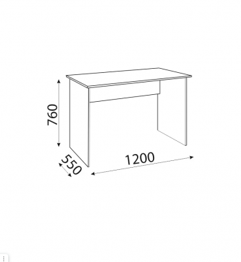 Стол с ящиками Осло М16+М17 (Риннер) в Ревде - revda.mebel-e96.ru