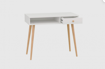 Стол письменный, арт.6-01101, белый (ГК) в Ревде - revda.mebel-e96.ru