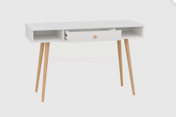 Стол письменный, арт.6-01102, белый (ГК) в Ревде - revda.mebel-e96.ru