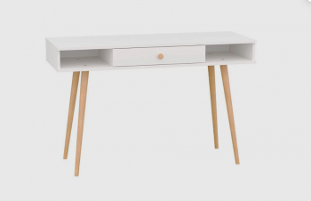 Стол письменный, арт.6-01102, белый (ГК) в Ревде - revda.mebel-e96.ru