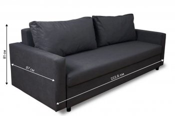 Диван 730 графит (Brendoss) в Ревде - revda.mebel-e96.ru