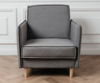 Кресло 831 Серый, велюр (Brendoss) в Ревде - revda.mebel-e96.ru