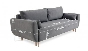 Диван 920 серый (Brendoss) в Ревде - revda.mebel-e96.ru