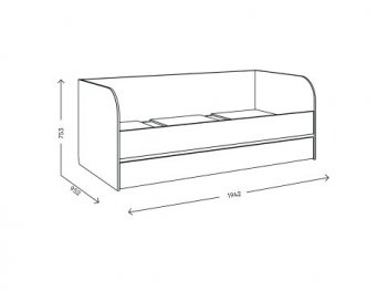 Кровать выкатная Адел (Комфорт) в Ревде - revda.mebel-e96.ru