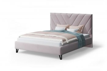 Кровать Аделия мягкая Dusty rose (пепельная роза), 1600 (МЛК) в Ревде - revda.mebel-e96.ru