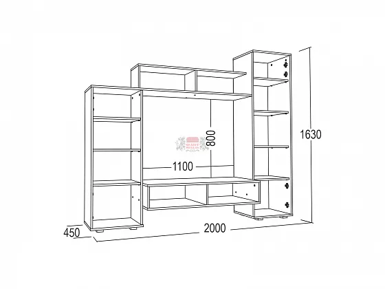 Стенка Александра-5 в Ревде - revda.mebel-e96.ru