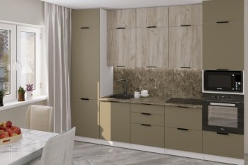 Кухонный гарнитур Альба экстра 3000 мм (Герда) в Ревде - revda.mebel-e96.ru