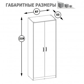 Шкаф 2-х дверный Альфа 13.42 солнечный свет в Ревде - revda.mebel-e96.ru