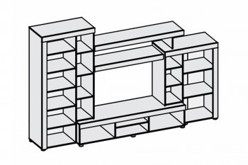 Гостиная Аллегро вар. 1 (Диал) в Ревде - revda.mebel-e96.ru