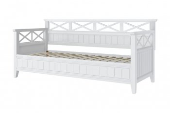 Кровать из массива Амелия белый античный (БМ) в Ревде - revda.mebel-e96.ru