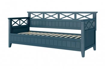 Кровать из массива Амелия сапфир без ящиков (БМ) в Ревде - revda.mebel-e96.ru