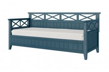 Кровать из массива Амелия сапфир без ящиков (БМ) в Ревде - revda.mebel-e96.ru