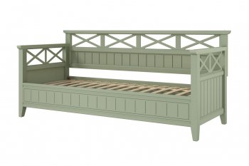 Кровать из массива Амелия зеленый самшит (БМ) в Ревде - revda.mebel-e96.ru