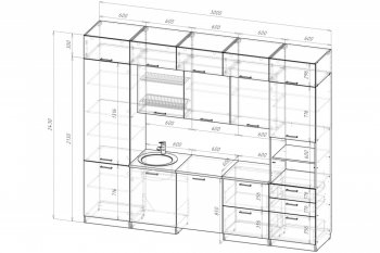 Кухонный гарнитур Антика экстра 5 3000 мм (Герда) в Ревде - revda.mebel-e96.ru