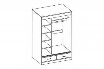 Шкаф-купе 1500 мм арт.009 бодега белая (Диал) в Ревде - revda.mebel-e96.ru