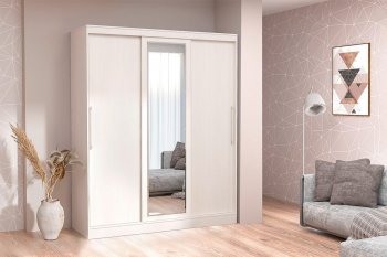 Шкаф-купе 1700 мм 3-х дверный с 1-м зеркалом (арт. 012) бодега (Диал) в Ревде - revda.mebel-e96.ru