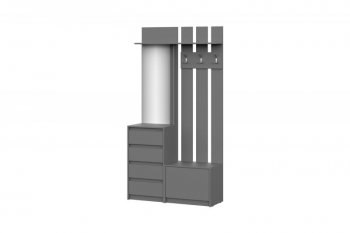 Прихожая Айден ВШ06-1100 серый графит (ИЦ) в Ревде - revda.mebel-e96.ru | фото