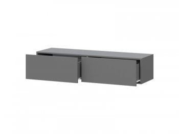 Навесная тумба под ТВ Айден ТБН06-1400 серый (ИЦ) в Ревде - revda.mebel-e96.ru