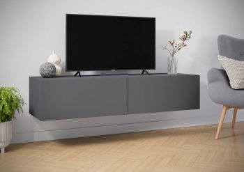 Навесная тумба под ТВ Айден ТБН06-1400 серый (ИЦ) в Ревде - revda.mebel-e96.ru | фото