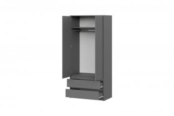 Шкаф 900 мм Айден ШК06-900 серый графит (ИЦ) в Ревде - revda.mebel-e96.ru