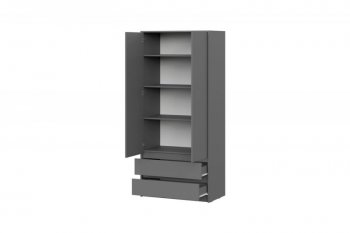 Шкаф 900 мм Айден ШК06-900 серый графит (ИЦ) в Ревде - revda.mebel-e96.ru