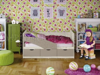 Кровать Бабочки Шарли мокко (Миф) в Ревде - revda.mebel-e96.ru