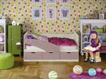 Кровать Бабочки Шарли пинк (Миф) в Ревде - revda.mebel-e96.ru