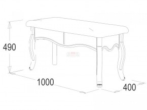 Банкетка 1000 Ольга-10 МДФ в Ревде - revda.mebel-e96.ru