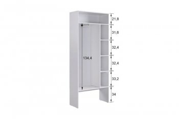 Прихожая Баско К7 (белое дерево) (Мебельсон) в Ревде - revda.mebel-e96.ru