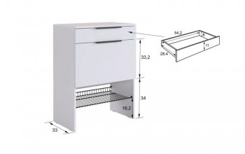 Прихожая Баско К8 (кашемир) (Мебельсон) в Ревде - revda.mebel-e96.ru