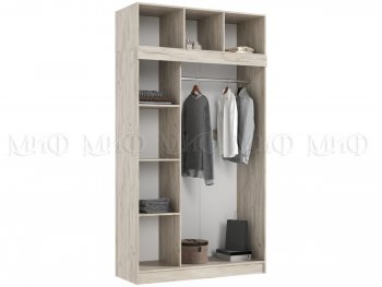 Шкаф-купе 1300 мм +антресоль Роджина крафт/кашемир (Миф) в Ревде - revda.mebel-e96.ru