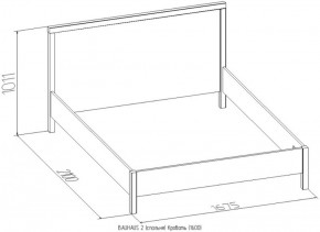 Баухаус Кровать с ортопедическим основанием 1400*2000 в Ревде - revda.mebel-e96.ru