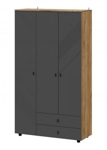 Шкаф 1200 мм трехстворчатый (с ящиками) Байкал (СВ) в Ревде - revda.mebel-e96.ru