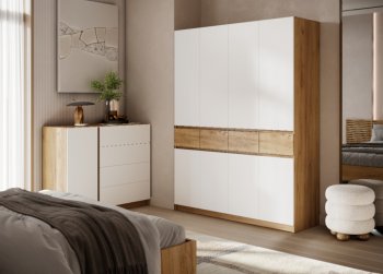 Шкаф 1600 мм Бостон Лайт ШК-004 белый (Стиль) в Ревде - revda.mebel-e96.ru
