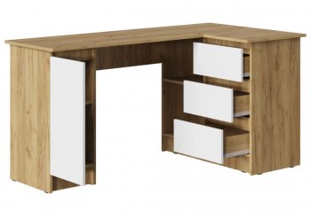 Стол письменный угловой Бостон лайт СП-003 крафт (Стиль) в Ревде - revda.mebel-e96.ru
