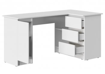 Стол письменный угловой Бостон лайт СП-003 белый (Стиль) в Ревде - revda.mebel-e96.ru