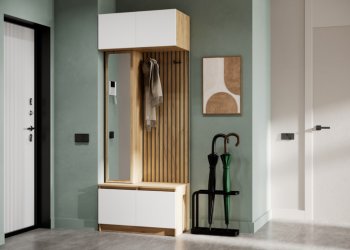 Прихожая Бостон Лайт с антрес. белый (Стиль) в Ревде - revda.mebel-e96.ru