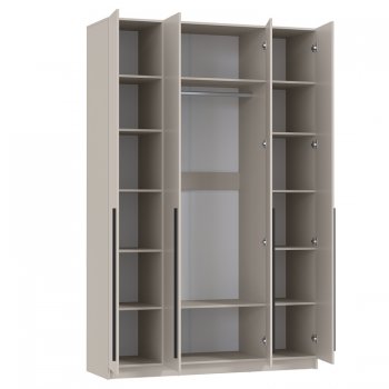 Шкаф 1600 мм 67.13 Брандо ЛДСП кашемир (высота 2400) (Олмеко) в Ревде - revda.mebel-e96.ru