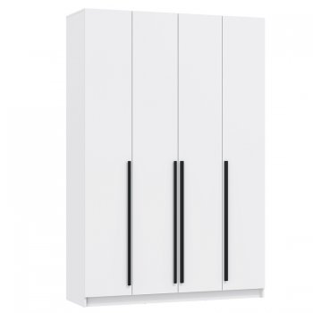 Шкаф 1600 мм 67.13 Брандо ЛДСП белый (высота 2400) (Олмеко) в Ревде - revda.mebel-e96.ru