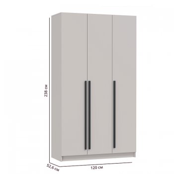 Шкаф 1200 мм 67.12 Брандо ЛДСП Кашемир (высота 2400) (Олмеко) в Ревде - revda.mebel-e96.ru