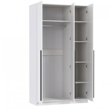 Шкаф 1200 мм 67.15 Брандо ЛДСП Белый (высота 2150) (Олмеко) в Ревде - revda.mebel-e96.ru