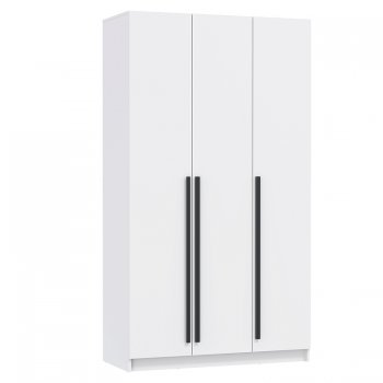 Шкаф 1200 мм 67.15 Брандо ЛДСП Белый (высота 2150) (Олмеко) в Ревде - revda.mebel-e96.ru