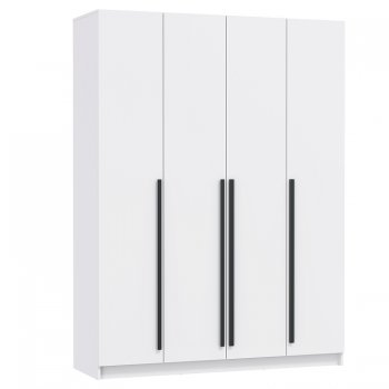 Шкаф 1600 мм 67.16 Брандо ЛДСП белый (высота 2150) (Олмеко) в Ревде - revda.mebel-e96.ru